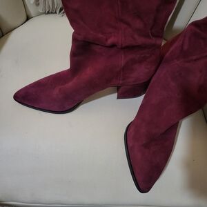 Sole Society Burgundy Heeled Boots